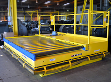 Conveying Work Platform Lift for Sheet Cutting Process_449x332