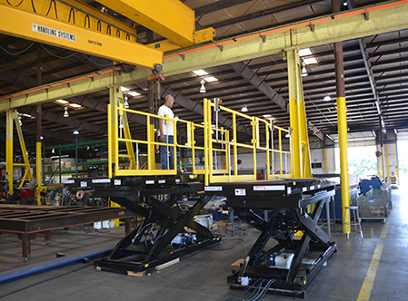 Dual Work Access Platforms with Shuttle Decks