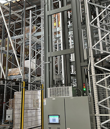 Automated VRC for AGV Rack System Retrieval and Storage