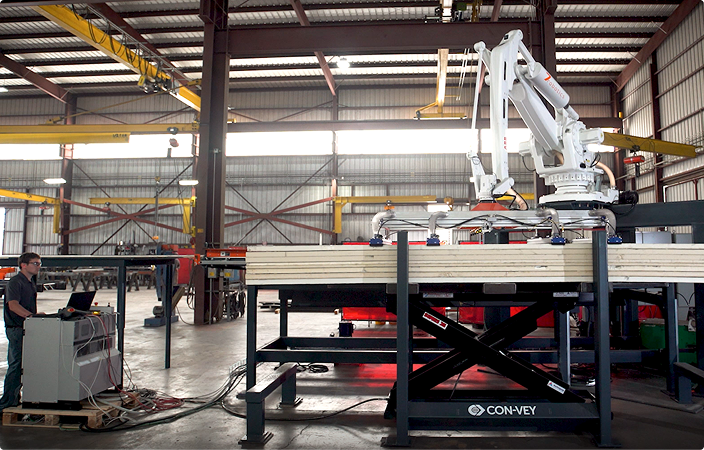 Autoquip custom lift system in a manufacturing facility